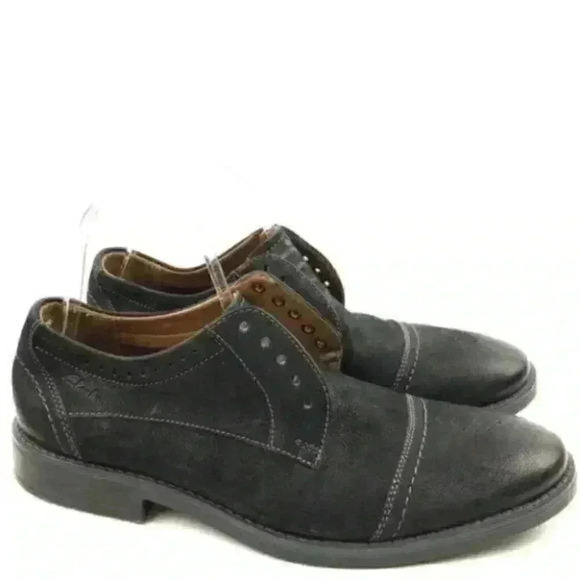 Clarks Collection Oxfords Sz 9 42 Cap Toe Brogue - Picture 1 of 8